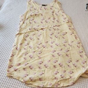 Soulmate Pale Yellow Floral Sleeveless Dress Sz XL